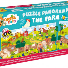 Puzzle baby panoramic, Lisciani, La ferma, 24 piese