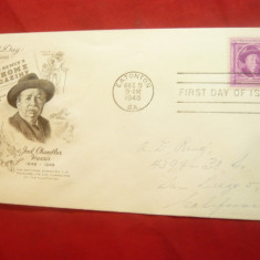 Plic FDC -Personalitati- J.Chandler Harris - Scriitor 1948 SUA