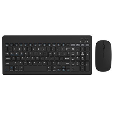 Kit tastatura si mouse wireless misz negru omega foto