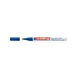 Marker permanent Edding 751 cu vopsea, corp metalic, varf rotund, 1-2 mm, albastru