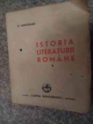 Istoria Literaturii Romane - D. Murarasu ,535409 foto