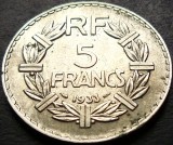 Cumpara ieftin Moneda istorica 5 FRANCI - FRANTA, anul 1933 * cod 3498 = excelenta!, Europa, Aluminiu
