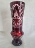 Vaza vintage ,sticla-cristal rubin