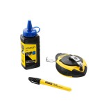 Stanley 0-47-681, set sfoara de trasare + creta albastra + marker, blister