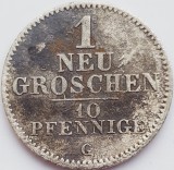 331 Saxonia Albertine Saxony 1 Neugroschen 1841 10 Pfennige km 1159 argint, Europa