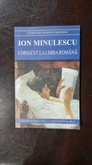 Corigent la limba romana - Ion Minulescu foto