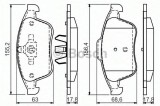 Set placute frana,frana disc RENAULT LATITUDE (L70) (2010 - 2016) BOSCH 0 986 494 556