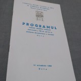 Cumpara ieftin PROGRAM ATESTAREA DOCUMENTARA A ORASULUI DEVA 25 OBTOMBRIE 1969