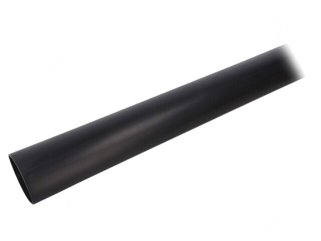 Manşon termocontractabil cu adeziv 30mm negru 1m