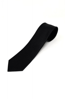 Cravata uni neagra CR007 foto