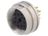 Conector M16 Soclu Mamă 12 PIN 3A 60V IP40