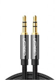 Cablu Ugreen AV112 - audio Jack 3.5mm Tata la 3.5mm Tata, 0.5m, Negru