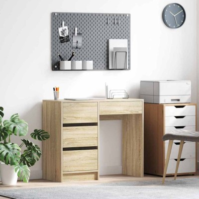 vidaXL Birou cu sertar Stejar sonoma 90 x 37.5 x 75 cm Lemn compozit 869492 foto