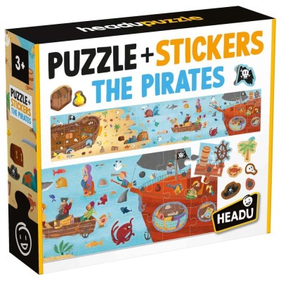 Headu - Puzzle Pirati cu peste 200 de stickere ce se pot repozitiona foto