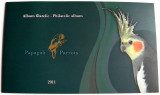 2011 Romania - Album filatelic Papagali LP 1890 b, bloc numerotat + colita FDC