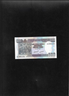 Burundi 500 francs 2009 seria881161 unc foto