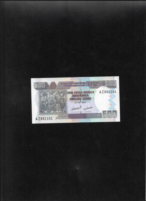 Burundi 500 francs 2009 seria881161 unc