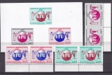 Liberia 1965 Telecomunicatii centenar ITU MI 639- 641 perechi + bloc MNH