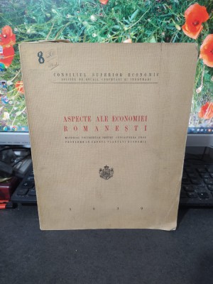 Aspecte ale economiei rom&amp;acirc;nești Lupu-Kostaky Scărlătescu autogr. Voitec 1939 184 foto