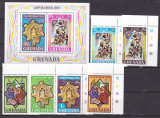 Grenada 1972 Craciun MI 500-505 + bl.27 MNH, Nestampilat