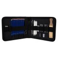Set desenat/schite in creion, Malatec, cu accesorii, grafit, carbune, 32 buc GartenVIP DiyLine, Isotrade