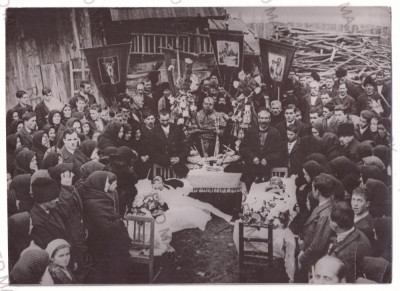 5346 - ZARNESTI, Brasov, Ethnic Funeral ( 21/15 cm ) - old Press Photo - 1939 foto