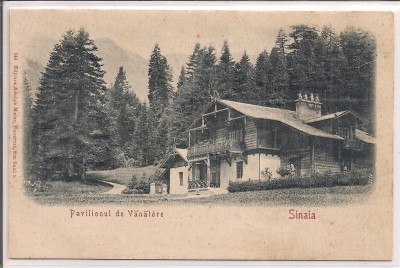 Carte postala circulata in anul 1900 Sinaia foto