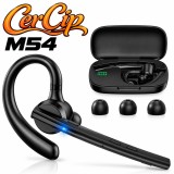 Casca Bluetooth CerCip M54 pentru Șoferi și Birou, Reducere Zgomot de Fundal, Autonomie 72 Ore, Apeluri Clare, Bluetooth 5.3, &Icirc;ncărcare la Carcasă și