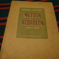 Iancu / Romea - Metoda de acordeon - editia a 3-a - 1958