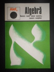 C. Gautier - Alef. Algebra. Numere reale, calcul numeric, numere complexe foto