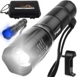 Cumpara ieftin Lanterna LED 10.000 lumeni, 2 moduri de iluminare,acumulator si trusa depozitare incluse, Dactylion