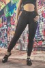 D858-1 Colanti casual/elegant cu talie inalta si model in dungi, L, M/L, S, S/M
