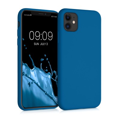 Husa pentru Apple iPhone 11, Silicon, Albastru, 50791.228, kwmobile foto