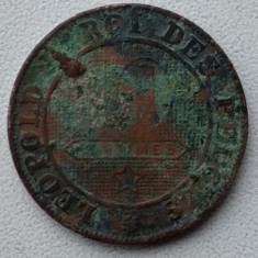 Moneda - Belgia - 10 Centimes 1895 - Franceza - An rar