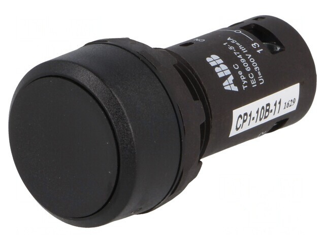 Comutator Acționat prin Apăsare 22mm 1 NC 1 NO