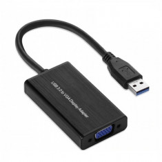 Adaptor convertor USB 3.0 la VGA FullHD 1920x1080 monitor proiector televizor