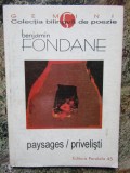 Paysages/Privelisti- Benjamin Fondane