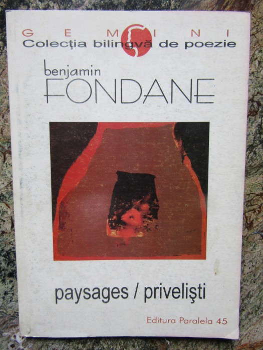 Paysages/Privelisti- Benjamin Fondane