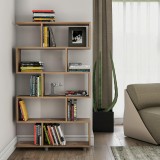 Cumpara ieftin Biblioteca Elif - Pine, Stejar, 90 x 156 x 20 cm