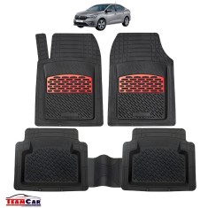 Covorașe Auto TeamCar&reg; Tip Tăviță Compatibile Dacia Logan III (2020&ndash;prezent) - Sedan/Red