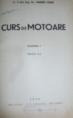 carte veche mecanica auto 1942 curs de motoare foto