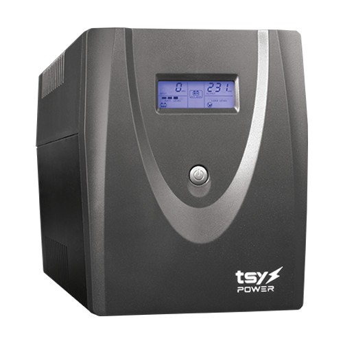 UPS TSY Power, 2000VA/1200W, LCD, line interactive, 4 x Schuko TSY-MP-2K0-LCD SafetyGuard Surveillance