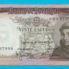 Portugalia 20 Escudos 1964 'Sf. Anton' UNC serie: CZG 97986