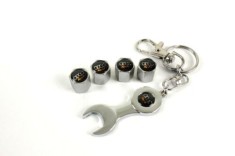 Set 4 capacele breloc Audi ventil roti capace foto