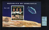 Timbre Venezuela, 1969 | Aselenizarea Apollo 11 - Cosmos | Coliţă - MNH | aph, Spatiu, Nestampilat