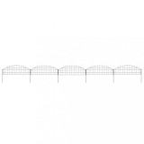 vidaXL Set gard de iaz arcuit, verde, 77,3 x 26 cm