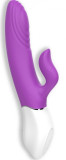 Vibrator Iepuras Hity Thrusting&amp;Vibrations Silicon USB Mov Guilty Toys