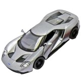 Masinuta die cast Ford GT 2017 scara 1:38 12.5 cm gri, Goki