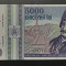 Rom&acirc;nia 5000 Lei 1993 Aunc