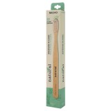 Cumpara ieftin Periuta dinti Piave Peri Medii fibra vegetala Ulei de Ricin 100%, Maner lemn Fag 100% reciclabil